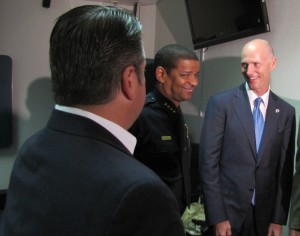 Broward Commissioner Chip LaMarca with Gov. Rick Scott during the pill mill bill signing in Broward County.